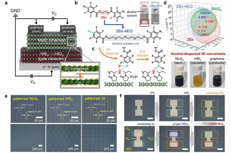 Researchers unveil eco-friendly direct patterning technique for 2D semiconductor materials
